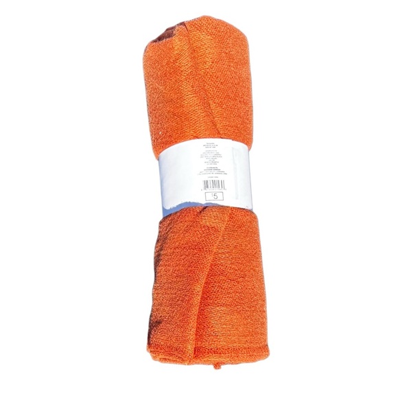 Set of 3 Cozy Orange, Green, and Gray Throw Blankets - Picture 8 of 8